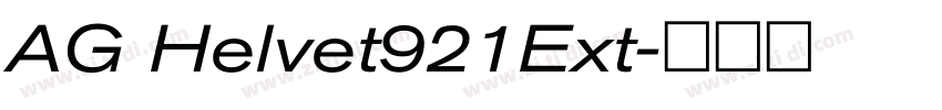 AG Helvet921Ext字体转换